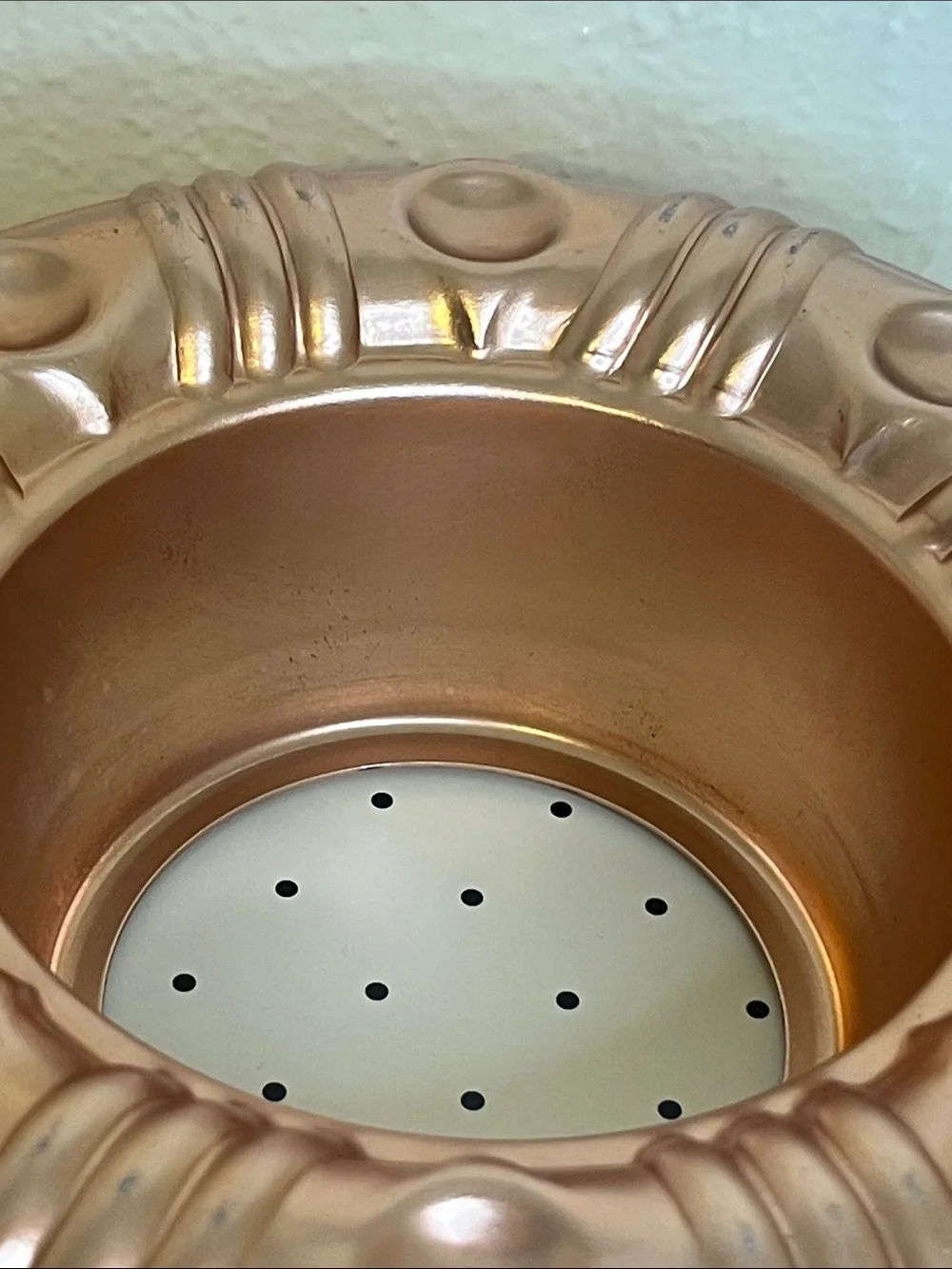 Vintage Retro Copper Colored Jell-O Ring Mold Wall Display!